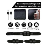Muscle Fitness AB Belt, 12 Modes & 19 Intensity, Firming & Strengthening Workout Equipment for Abs, Arms, Suitable for Fitness Enthusiasts (Black 1pcs)