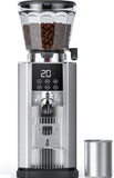 Burr Coffee Grinder with 45 Grind Settings, 40mm Conical Burr, Anti-Static Technology, Touchscreen Control, 300g Bean Hopper, Stainless Steel Body, for Espresso to French Press, Easy to Clean