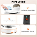 Cake Decorating Coating Machine 110-220V, Electric Cake Cream Spreading Machine Applicable 4-12in Cake, 60-320rpm Adjustable Birthday Cake Cream Smooth Coating Decoration Machine (White)