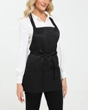 Argstar 12 Pack Unisex Three Pocket Apron, Chef Waitress Aprons for Kitchen Cooking Restaurant BBQ