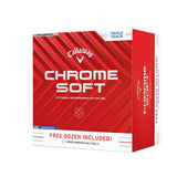 Callaway Golf Chrome Soft 2024 Golf Balls (White, Triple Track (Buy 3 Get 1 Free)) Callaway