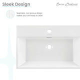 Claire 24” Rectangle Wall-Mount Bathroom Sink