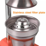 Hand Press Juicer Machine, Manual Juicer Stainless Steel,Commercial Lemon Squeezer and Crusher,Heavy Duty Juice Press for Fresh Orange Lemon Juice,Easy to Use Red