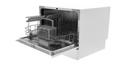 HAMILTON BEACH Counter Top Dishwasher, 6 Place Settings, Portable, White