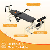 RustyVioum Inversion Traction Table, Cervical Spine Lumbar Back Stretcher Machine Adjustable Length, Back Stretcher Decompression Without Going Upside Down, Lumbar Traction Device, Black RustyVioum