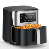 6-in-1 Air Fryer, 7-Qt Large Capacity, 50°F–400°F Precise Temp Control, 100 Presets, Dishwasher Safe