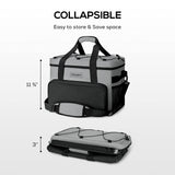 Cooler Bag 46-Can Insulated Soft Cooler Portable Cooler Bag 32L Lunch Coolers for Picnic, Beach, Work, Trip, Grey TOURIT