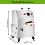 Electric Sugarcane Juice Machine | Stainless Steel Cane Juicer on Wheels for Home & Commercial Use | High Efficiency Extractor for Fresh Juice
