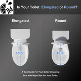 1M Family Toilet Seat, Patented Slow Close & Quick Releasing Technology, Anti-Wiggling, Easy to Install and Clean, Standard Elongated with Toddler Seat Built In (1 Piece)