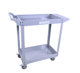 HIGOOD Heavy Duty Service Utility Cart,2 Shelf Steel, 800-Pound Capacity, 35.6 x 18.1x38-Inch Gray