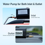 Topoak Portable Pressurized Water Tank with Pump for Camping — 8 Gallons Road Shower & Overland Shower System, Outdoor Water Storage Tank with Hose for Car, RV, Off-Road & Camping