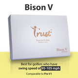 Trust Bison V Golf Balls, K8 Model, Designed to Help Golfers Break 90 (White, 100 Pcs Value Pack) Trust