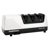 Chef’s Choice Professional Electric Knife Sharpeners for 15- and 20-Degree Straight-Edge and Serrated Knives with Diamond Abrasives & Precision Angle Control, 3-Stage, White