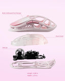 GravaStar Mercury M1 Pro Wireless Gaming Mouse, Lightweight Magnesium Alloy, 26,000 DPI, PAW3395DM Sensor, 5 Programmable Buttons, Support Wired/2.4GHz/BT, Up to 200 Hours Battery Life (Gradient Pink)