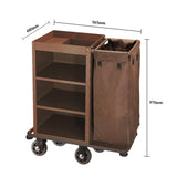 HYUIO Housekeeping Room Service Cart Room Service Cart Cleaning Work Cart