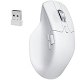Keychron M6 8K Wireless Gaming Mouse, 2.4G/Bluetooth/Wired, PixArt 3950 Sensor, 8000Hz Polling, Silent Clicks, 5 On-Board Memory Profiles for Plug & Play, Programmable for Mac/Win/Linux – White