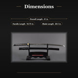 Imperial Dragon Katana, 1095 Carbon Steel Hand Forged Full Tang Sword