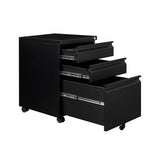 3-Drawer Mobile File Cabinet for Home Office - Under Desk Storage, Locking Keys,