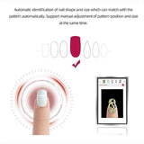 3D Nail Art Printer, Nail Printing Machine with 10.1-Inch Display Screen, 2400DPI Printing Resolution and Support APP Control