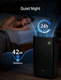 PHILODECO 80 Pint 4500 Sq.Ft with Drain Hose, Automatic Defrosting, Intelligent Humidity Control with 24HR Timer, Smart Quiet Dehumidifier, for Basement, Bathroom, Bedroom, Home, Black