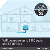 Nighthawk X6S Smart Wi-Fi Router(R8000P)-AC4000 Tri-Band Wireless Speed (Up to 4000 Mbps