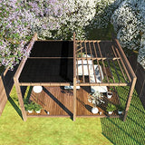 ColourTree 5' x 50' Black Fence Privacy Screen Windscreen Cover Fabric Shade Tarp Netting Mesh Cloth