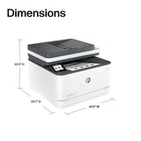 HP LaserJet Pro MFP 3101fdw Wireless Black & White All-in-One Laser Printer, Scanner, Copier, Fax, Best-for-Office