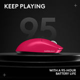 Logitech G PRO X Superlight 2 Wireless Gaming Mouse - Magenta