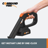 Worx 20V 12" Cordless String Trimmer & 360 CFM Leaf Blower Combo, 2 Batteries & Charger Included, WG930.2