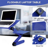 Adjustable Lap Aluminum Laptop Desk for Bed Table Ergonomic Portable