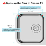 Expandable in Sink Dish Drying Rack - Adjustable Capacity (12.4''-17.1''L) or Over The Sink Dish Drainer Drying Rack iSPECLE