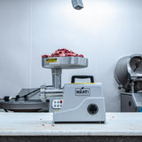 MEAT! 500 Watt Pro-Grade Meat Grinder #12 with Electric Motor, Coarse and Fine Grinding Plates, Stuffing Tubes, For Meat Grinding, Sausage Stuffing, and Meat Processing