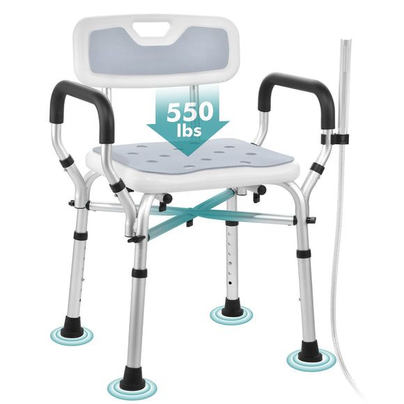Shower Seats for Adults with Shower Bag, Bath Chairs for Seniors VFAUOSIT