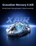 GravaStar Mercury X AIR Wireless Gaming Mouse, True 8K Performance