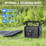200W Portable Power Station | 120Wh/33,000mAh Power Bank with AC Outlet, 110V 6 Outputs Solar Generator powkey