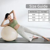 YR Exercise Ball 21.6'' Yoga Ball for Workout Pregnancy Stability