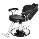 Artist hand Barber Chair for Barbershop Hydraulic Reclining Salon Chair for Hair Stylist - 360° Swivel, 20 Inch Wide Seat, Tattoo & Beauty Spa Equipment, Black PU Leather