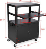 AV Cart with Wheels and Power, AV Cart with Wheels, Computer Cart