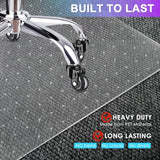Easy Rolling Hard Mat for Office Chair on Carpets, Anti-Slip Carpet Protector Mat Clear
