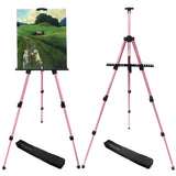 RRFTOK Pink 2 Pack Adjustable Art Easel Stand for Painting and Sign