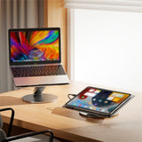 DTTLYQF Aluminum Alloy Laptop Stand Multi-Functional Extension Can Rotate to Increase The Heat Dissipation Bracket(White-Fruit peach5)