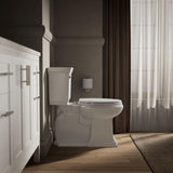 KOHLER K-4774-0 Brevia Elongated White Toilet Seat with Quick-Release Hinges And Quick-Attach Hardware For Easy Clean, White