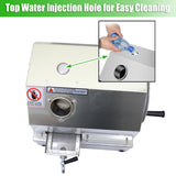 EQCOTWEA Manual Sugarcane Juicer - Stainless Steel 3-Roller Commercial Juice Extractor, 2.4in Inlet, 330lbs/h Output, Sugar Cane Press Machine, Sugarcane Juice Squeezer for Home and Business