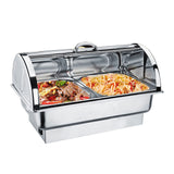 JIIPOREGJ Catering Food Warmers,9L Electric Chafing Bowls Food Warmers Serving with Lids for Parties, Commercial Buffet Servers and Warmer to Keep Food Fresh,600W Decoration