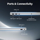 HP New 15.6 inch Laptop Computer, 2025/2026 Edition, Intel High-Performance 4 cores N100 CPU, 16GB RAM, 512GB SSD, Long Battery Life, Ultra-Quiet Design, Windows 11 Pro with Microsoft Office
