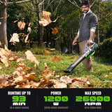 NovorikX Electric Leaf Blower, 810 CFM Variable-Speed, 60-Volt Lithium-ion Cordless Leaf Blower with 2.5Ah Battery and Charger Included, Powerful for Yard Cleaning