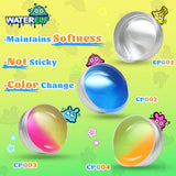 WATERELF Transparent Putty Slime for Kids, Fidget Sensory Artistic Therapy Putty Toys for Boys Girls Adults, Stress Relief Non-Sticky, Orange/Blue