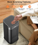 Space Heater for Indoor Use, 1500W Electric & Portable Ceramic Heaters with 80°Oscillating, Thermostat, 5 Modes Sunnote