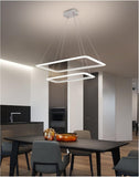 Rectangle Chandeliers Lights Compatible with Living Room Dining