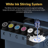 DXZ A3 UV DTF Printer Bundle with Laminator, Dual F1080 Print Heads UV Printer, Auto Cleaning & White Ink Stirring System, Professional Printer for Tumblers, Glass, Metal, Wood, Leather